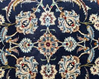Vintage Hand Knotted Persian Nain Wool Rug, Mid 20th Century (13' 8" X 10' 1")