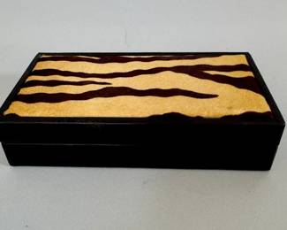 Calfskin Covered Box, Made In Italy