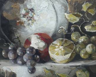 Pam Rogers ( American, 1948), Still Life With Fruit, Late 20th Century