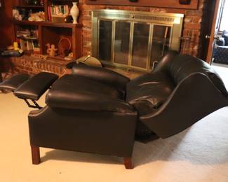 hancock and moore leather recliner
