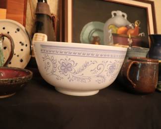 Vintage Pyrex Mixing Bowl Blue Britney