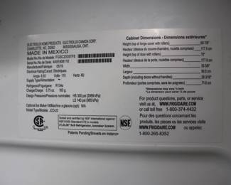 Frigidaire Gallery 22.2 Cu. Ft. Counter-Depth Side-by-Side Refrigerator