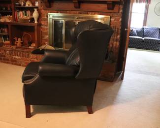hancock and moore leather recliner