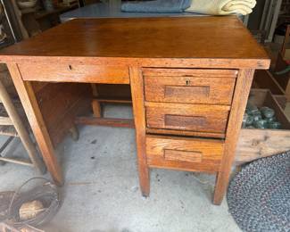 Solid Wooden Desk. Garage