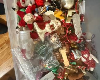 Assortment of Christmas Ornaments.