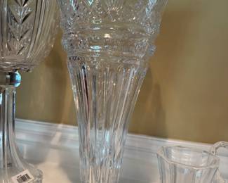 Lead crystal vases