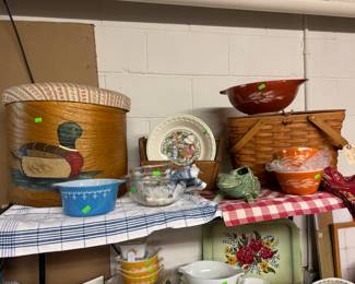 Longaberger, Pyrex, McCoy
