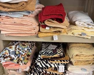 A large selection of quality bath towels, including bath sheets there is more than shown