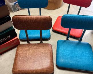 Vintage folding stadium seats