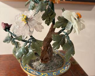 Gorgeous Cloisonné' Jade Bonsai Tree