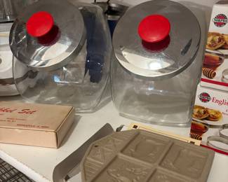 Cannisters, cookie molds
