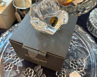 Waterford Rose Paperweight