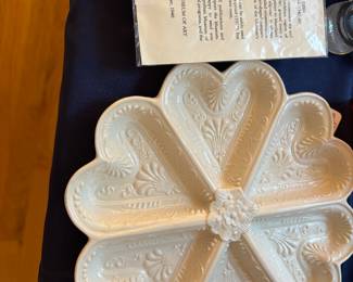 Heart Shaped English Staffordshire Dish