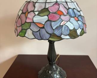 Nice stain glass like lamp.