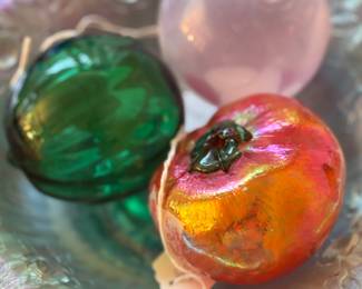 Glass Fruit and Balls