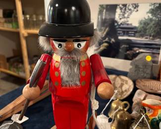 German y Nut Cracker - "Chubby Fireman" Steinbach - Black Forest