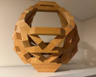 Folk Art wood Basket