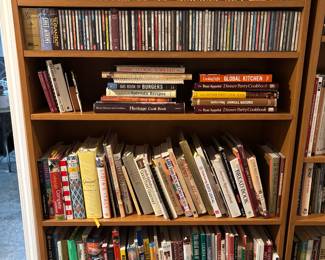 Wonderful cook books. Incredible collection of CD's from Classical to Country and different countries