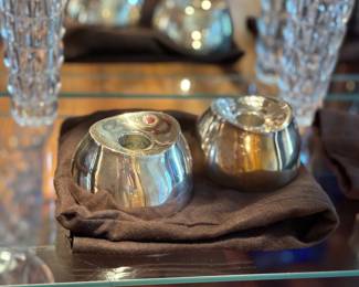 Sterling Silver Candle Holders