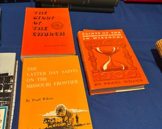 "The Latter Day Saints on the Missouri Frontier" by Pearl Wilcox, "Saints of the Reorganization in Missouri" by Pearl Wilcox
