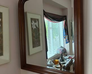 Nice beveled mirror. 34”x41”
