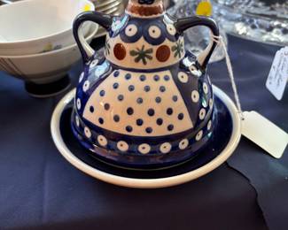 Polish Pottery Butter Dish
