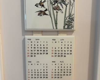 Japanese Wall Calendar Plaques