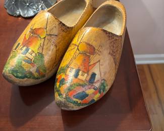 Dutch Hand Painted Wooden Shoes
