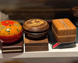 Beautiful Artisian Inlaid Boxes - India
