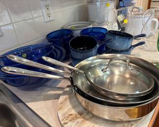 All Clad Skillets and sauce pans