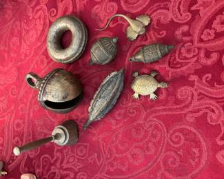 Bra, India, Bell, turtle and stingray charms