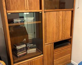 1980's Media Cabinet/Desk. Excellent condition