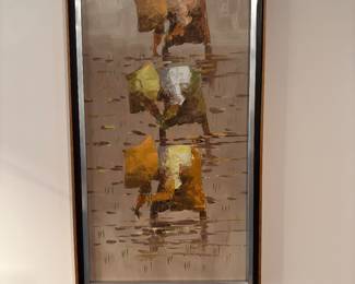 Philippine Rice Paddy Oil Painting - Framed