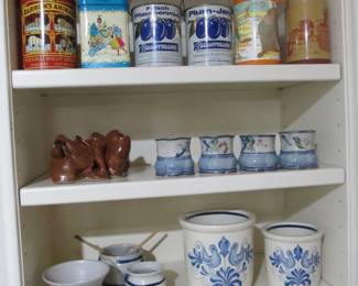 Full kitchen - small appliances, glassware, gadgets, utensils, cast iron, pots and pans sets, cook books, and more