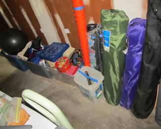 Loads of camping equipment