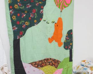 Nice selection of fine linens, lace, towels, curtains, vintage items, handmade items, quilts, blankets, throws, afghans, and more!