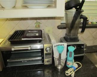 Full kitchen - small appliances, glassware, gadgets, utensils, cast iron, pots and pans sets, cook books, and more