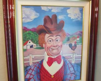 World-renowned RED SKELTON, signed, "Sunday Afternoon"