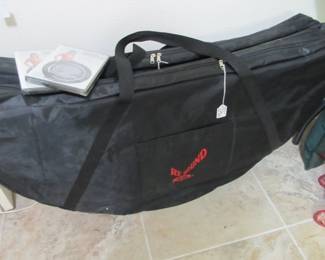 Rebound folding exercise trampolines in their storage bags. (2 available)