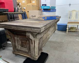 Antique French shop counter 