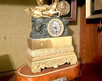 French Ormolu Clock with music box c. 1830