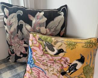 Pointelle pillows