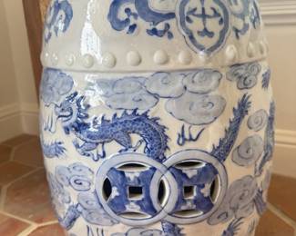 Antique Asian garden stools
