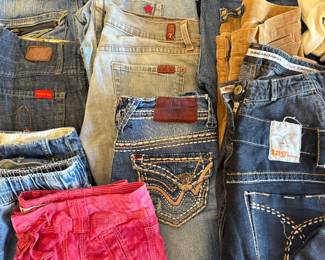 DESIGNER DENIM JEANS & SHORTS