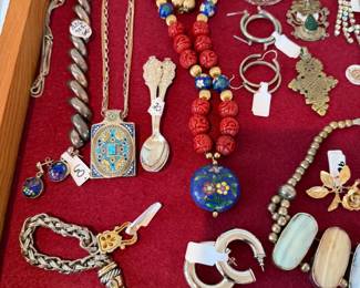 Lots of sterling,  pearls 14kt clasps, Jade, Amethyst etc...