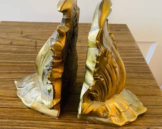 Solid Brass Bookends