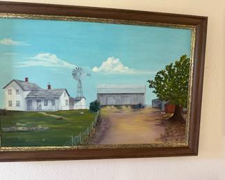 Original acrylic oil painting, large and in charge