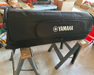 Yamaha huge rolling carry bag, Iron Horse saw horses set