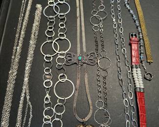 Long necklaces some sterling