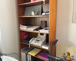 Another shelf, office supplies,